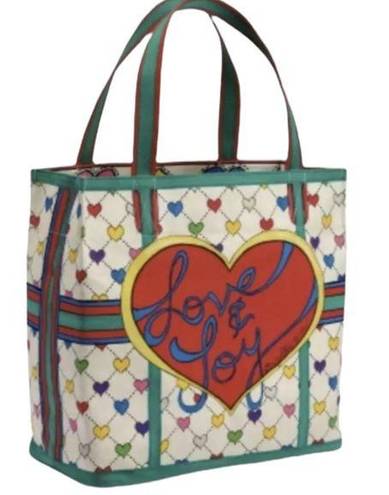 Brighton  Love & Joy Canvas Tote Bag Purse