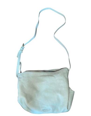 Krass&co American Leather . Crossbody Boho Indie Bag Adjustable strap mint green