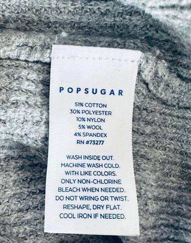 Popsugar sweater color gray spandex size M cotton new