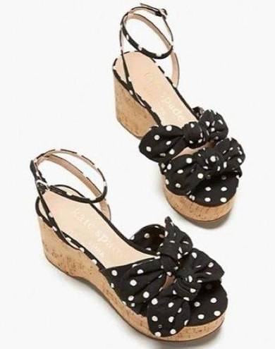 Kate Spade  Julep Platform Wedges Polka Dot NWT 9.5