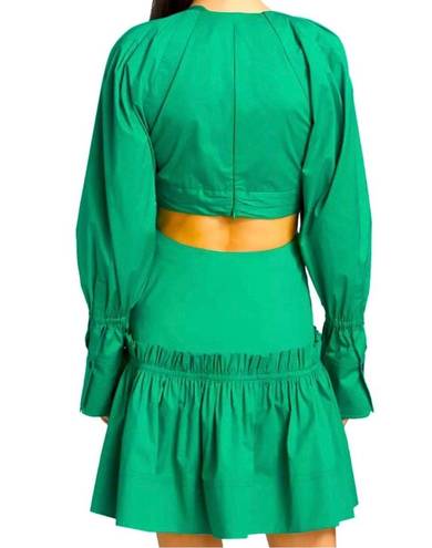 A.L.C. Green Cut Out Mini Dress