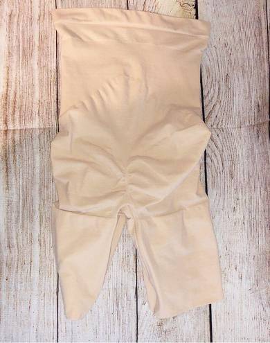 Spanx  Cream  Power Series High Waisted Mid Thigh Shapewear Short Size L