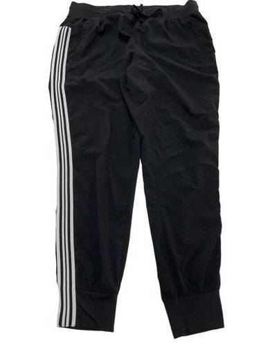 Avia  Pants Women Large Black Stripe Side Joggers Activewear Stretch Athletic