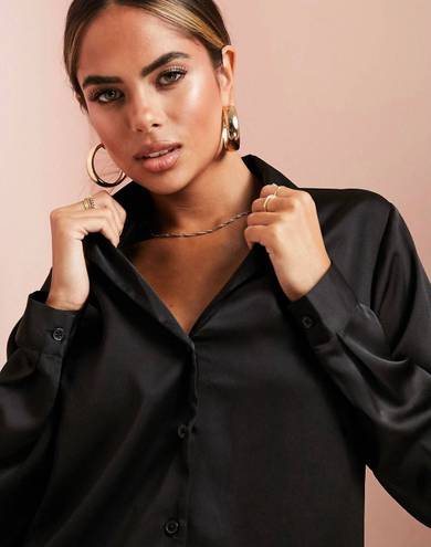 ASOS Satin Black Blouse