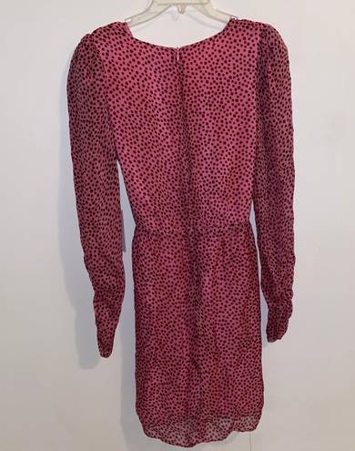 Bailey44 NWT $238 Bailey 44 ​Juniper Pink Ruffle Polka Surplice Neck Dot-Print Dress 4