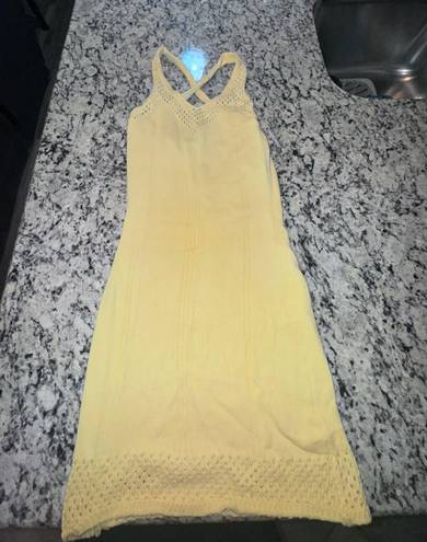 superdown Yellow Crochet Dress