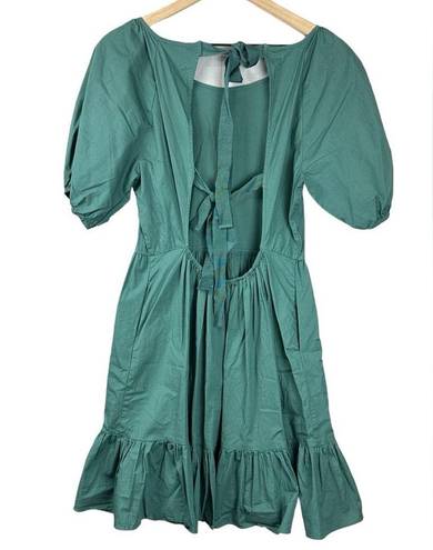 Peter Som  Collective Green Puff Sleeve Dress 8