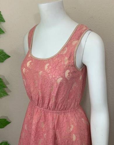 Flying Tomato Anthropologie  Pink Lace Dress