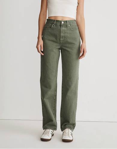 Madewell baggy straight jeans: garment-dyed edition
