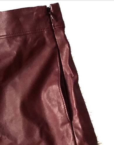 Abercrombie & Fitch  Faux Leather Skater Skirt 