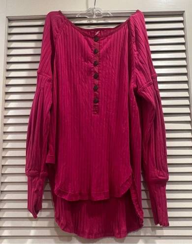 Free People Movement FP Movement Bella Layer Long Sleeve in Passion Fruit