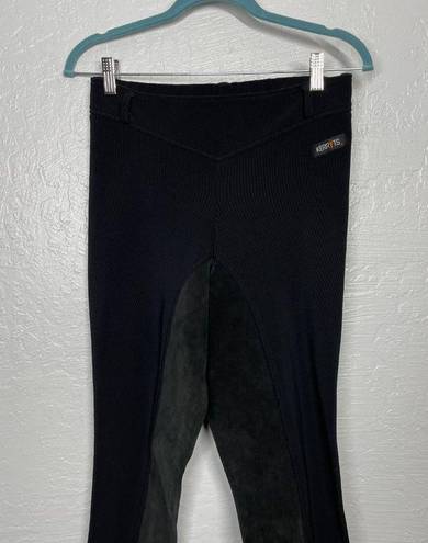 Kerrits  Women XL Black Riding Breeches Pants Full Seat Suede Equestrian Horse