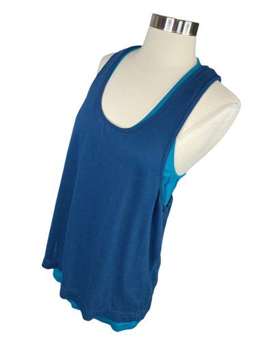 Tangerine Active 2 in 1 Blue Tank Top