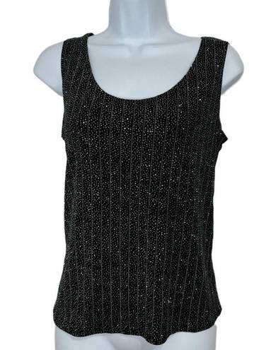 Onyx Nite Black Sparkle Slinky Top