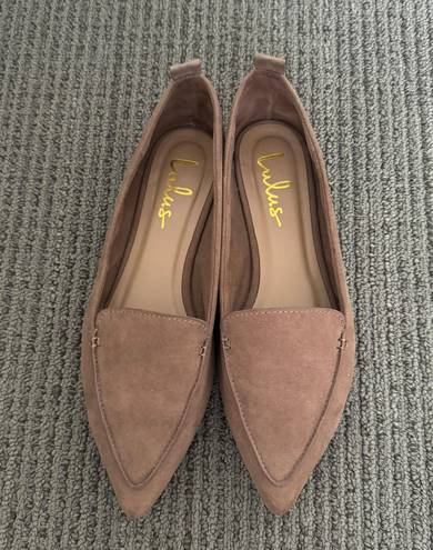 Lulus tan loafers