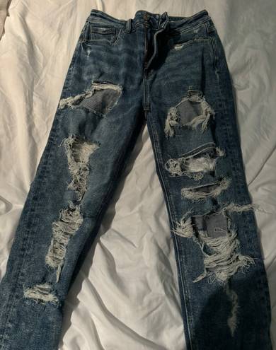 American Eagle Ripped Mom Jeans