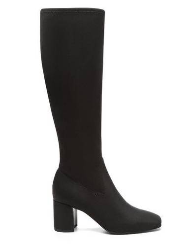 Donald Pliner  Cassidy Black Crepe Tall Shaft Boot Size 5M New in Box Retail $268