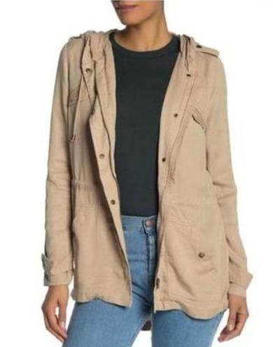 Max jeans NEW  Hooded Utility Jacket Khaki Size S