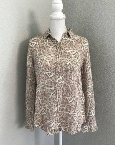 BeachLunchLounge  Alanna Cheetah Print Blouse