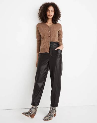 Madewell // NWOT Leather Pull On Paperbag Pants