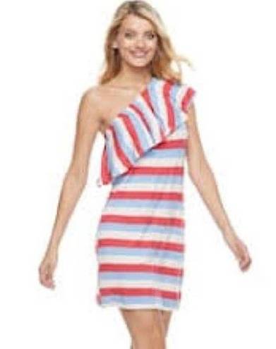 Juicy Couture  one shoulder striped dress