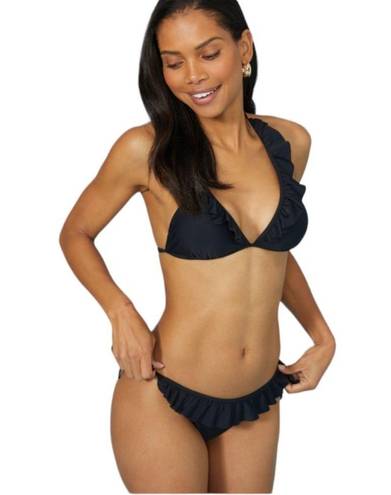 No Bo Nwt  Basic String Bikini Bottom black size 7/9 swimwear suit pool swim beach