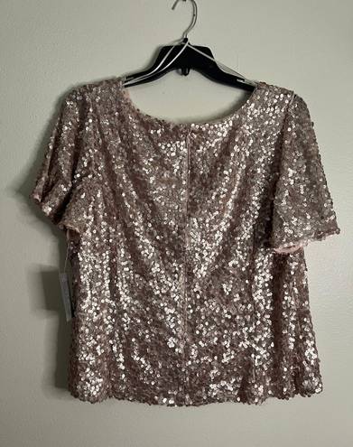 Alex Evenings NWT Pink Sequin Top (2X)