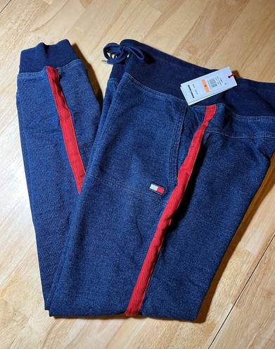 Tommy Hilfiger Denim Terry Slimfit Sweatpant with Side Stripe Medium BNWTS $49