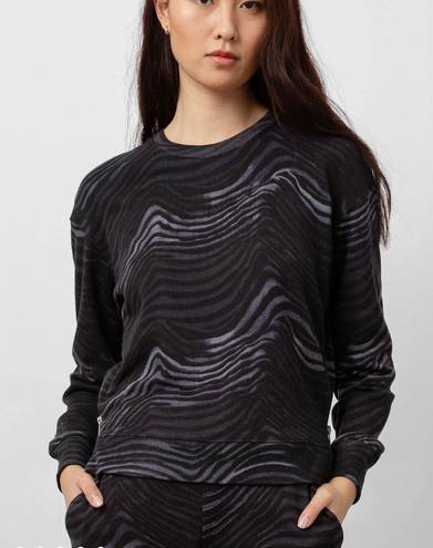 Rails Marlo Charcoal Watercolor Stripes Sweatshirt