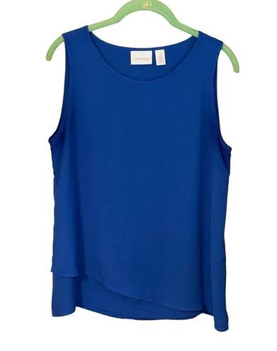 Chico's  Double-Layer Tank Cobalt Blue Size Small