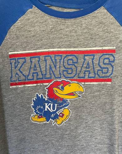 Edge Pro  Kansas University Jayhawks long sleeve tee T-shirt NCAA Women’s size M