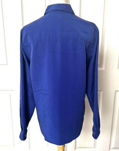 Krass&co Jones and  blue long sleeved button down shirt