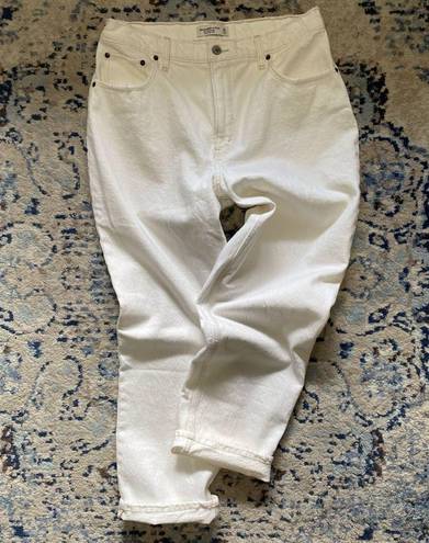 Abercrombie & Fitch Jeans Curve Love 90s Straight ultra hi rise off white 14 32