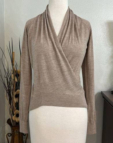 All Saints Rola Twist Pale Pink Merino Wool Long Sleeve Pullover Sweater Size XS