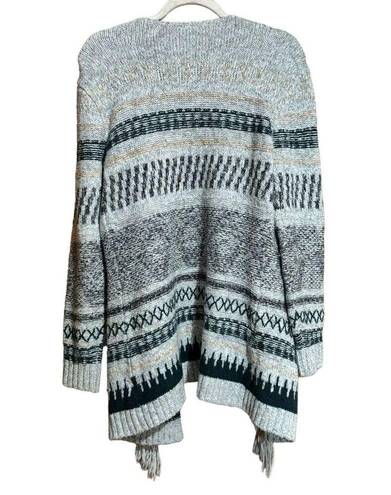 CAbi  Cardigan Womens Style 3701 Small Shetland Fringe Waterfall Tunic Sweater