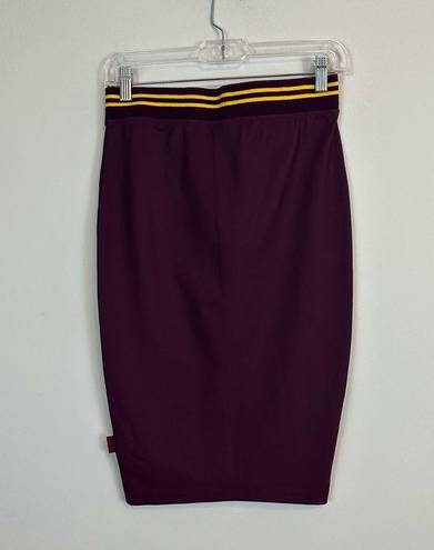 Puma Fenty  |  Rihanna Varsity Pencil Skirt Tawny Port Small Burgundy Small