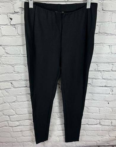 J.Jill  Ponte Leggings Trousers Mid-Rise Thick Knit Fabric Flattering Black S