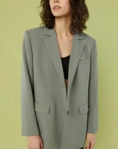 NWT  oak and fort relaxed fit blazer oversized ow-8843-w xs alfalfa