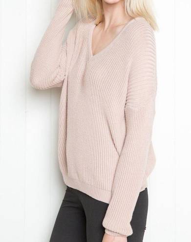 Brandy Melville Light Pink Lance Sweater