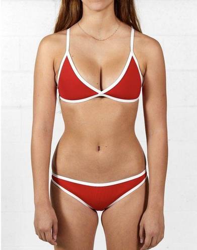 Hoaka Swimwear  Hawaii Red Modern Bikini Bottom