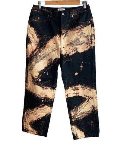 Talbots  art to wear bleach design denim