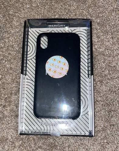 Merkury Black iPhone XR Case W Pop Socket
