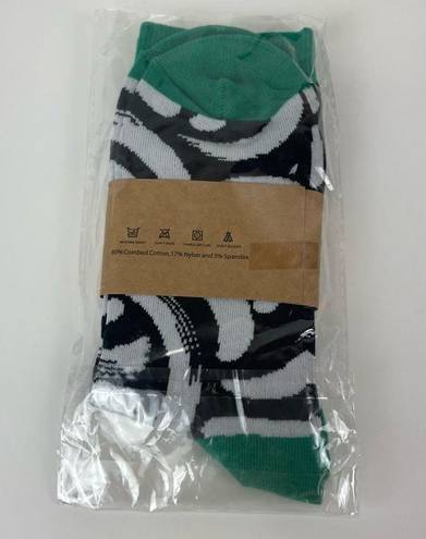 Kimberly Karakoram Womens Socks Green Black White NWT Calzini  Nero