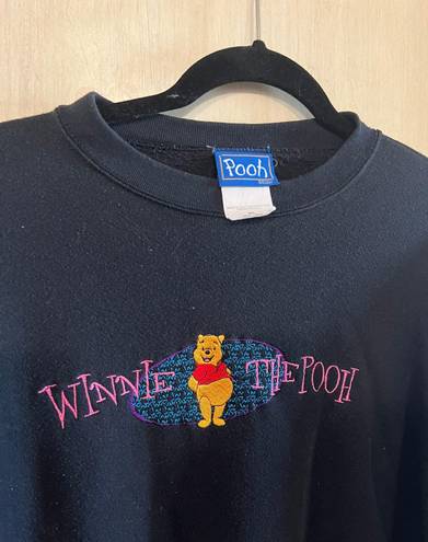 Vintage Winnie The Pooh Crewneck Black Size M