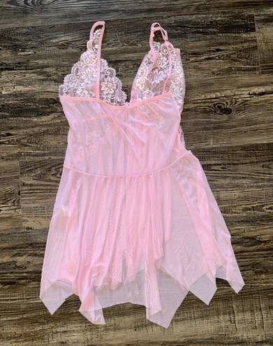 Pink baby doll dress