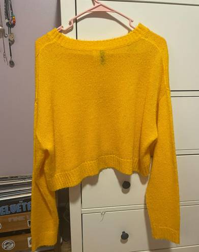 Divided Yellow Sweater