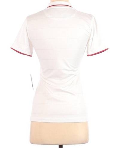 Nike  white jersey polo short sleeve shirt top Size XS New NWT RARE HTF