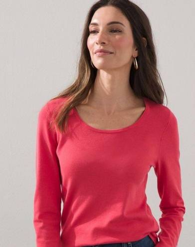 Krass&co G.H & Boss  Top women’s size small deep coral long sleeve shirt casual