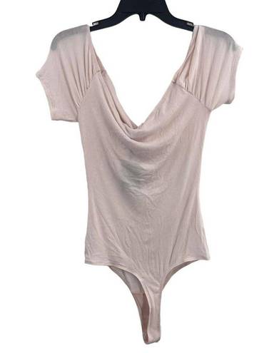 n:philanthropy  Pink Tie Front Bodysuit Small New