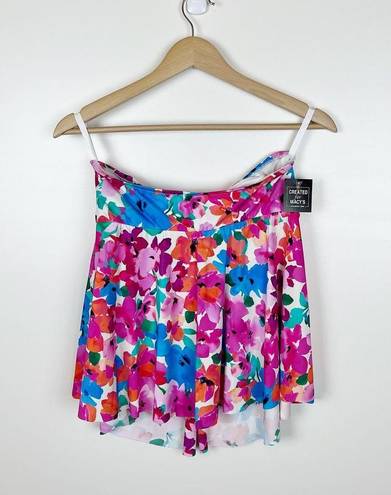 Twisted NWT Swim Solutions  Bandeau Tankini‎ Top in Primavera Floral Pink